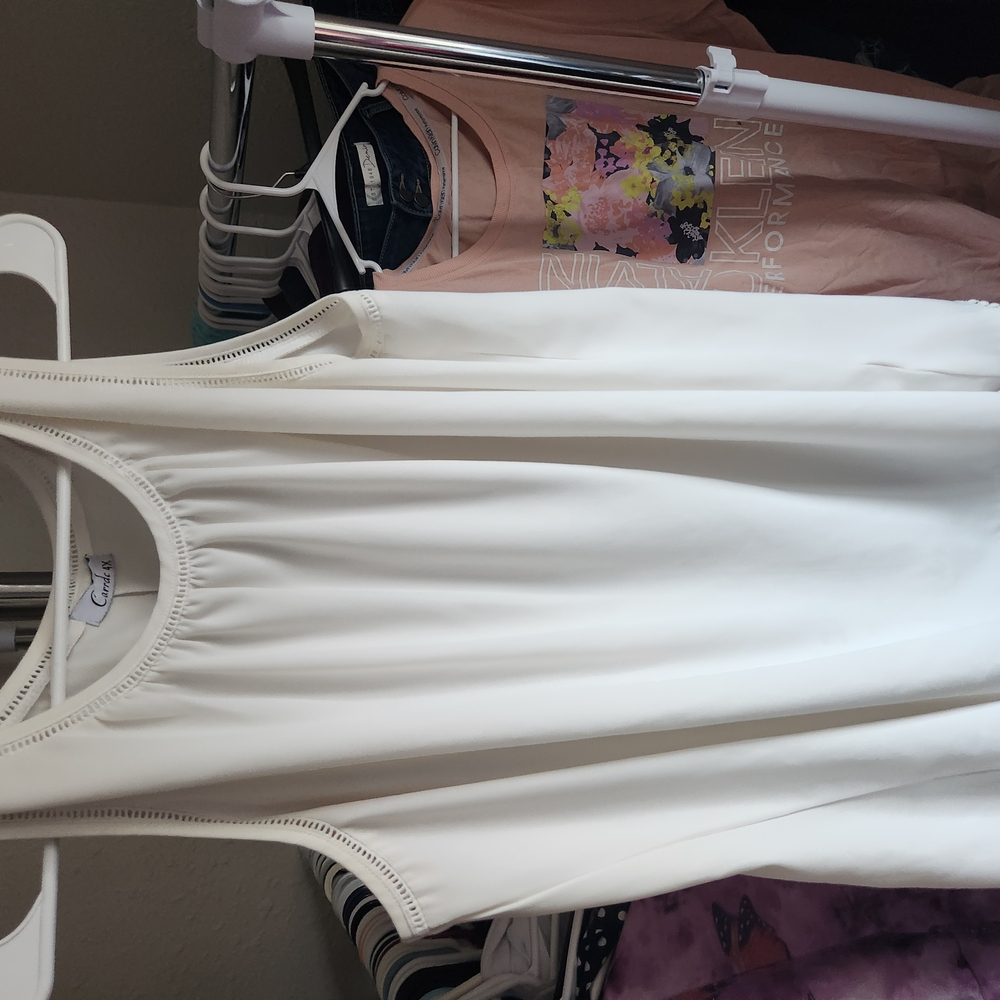 White Sleeveless Top